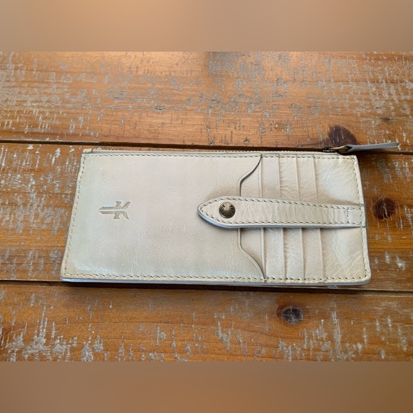 Frye Women's Melissa Snap Card Wallet - Cream/Off White - Picture 2 of 5